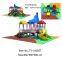 China attractive children outdoor play slides playground equipment for kids