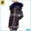 Women long duck real feather western down filled jacket