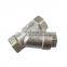 ANSI SS304 SS316 Female Thread Y Type Strainer Valve