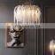 2020 lamp teardrop-shaped black metal crystal pendant chandelier lamp