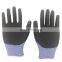 Cut Resistant Black Nitrile Coated Mechanics Work Gloves With Cut Level 5