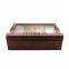 Custom logo wooden tea storage box