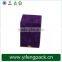 Purple Printing Cover Leather Feel Gold logo EVA insert Paper Perfume Box