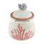 White Ceramic Kitchen Coffee Canister With Lid