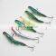 Fishing Lure 3 section  Lifelike Swimbait Multi Jointed Artificial Bait Crankbait Hard Bait Treble Hooks for Bass Perch Trout