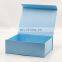 28*21cm custom baby blue color stock ready rigid gift packing box with magnetic lid