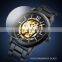High Quality SKMEI 9242 Stainless Steel Skeleton Mechanical Automatic Watch Men Wrist
