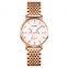 luxury brand Skmei Q027 316 stainless steel case quartz women watches ladies with magnet band