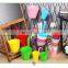 Wholesale Home Decorative Outdoor Garden Metal Plastic Planter Hanging Flower Pots with detachable hook