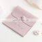 PandaSew Custom Printed Logo Mini Envelope Jewelry Bag Snap Button Closure Luxury Microfiber Jewelry Pouch