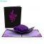 Blooming Purple Rose 3D Greeting Card Best Valentine’s Day 3D Cards as Gift for Parents