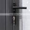 USA Standard thermal insulation Aluminum Double Pane French Louver Door with blinds glass Exterior Used