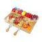 Eco Friendly Kitchen Removable Magnet Tray Food Serving Charcuterie Board Bamboo Cheese Board With Knife Set