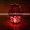 lamp style mosaic glass tealight candle holder for wedding candle lanterns