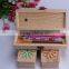 Custom shaped wooden pencil case wholesale, sanding wooden pencil packaging box