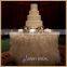 TC002A wholesale custom white organza ruffled table cover,table skirt