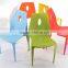 Modern Colorful PP Plastic Stackable Dining home Chair