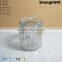 Ribbed With Cap 100ml Glass Candle Jar Cheap