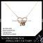 Women favorible necklace (14k/18k/22k)rose gold plating chain necklace,fashion necklace wholesale in Gungzhou