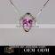 Pendant with Simple design 14K white gold diamond quantum boxing glove pendant