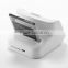 White Double USB Sync Cradle stand Desktop Dock Charger for Galaxy s4 SIV i9500