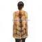 2015 Winter Latest Design Long Style Nature Fox Fur Vest With Trimming