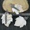 LFD-006P New Style Druzy Leaf Shell Pave Rhinestone Crystal Charms Pendants For Necklace
