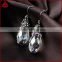 Clear quartz pave diamond new stylish earrings, wholesale designer diamond jewelry, handamde rose gemstone drop earring
