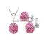 Fashion Silver Plated Austrian Crystal Pendant Necklace Jewelry Set Fq-J21