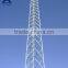 Hot dip Galvanized guyed wifi telecom tower