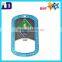 bottle opener dog tag with silicone wrap