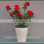 Garden Plant Pot, 4 pcs set, 4 colors set, 13.5cm dia, stoneware glaze