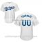 Full Button Placket Baseball Jersey with Print Logo