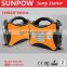 SUNPOW jump starter 12V and 24V gasoline and diesel car jump starter portable booster pack battery charger with air pump