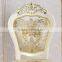 Upholstered Home Furniture Fabric Beauty Wooden Gold Chair