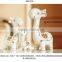 2016 abstract glazed ceramic art home decoration for family deers sets figurines