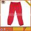 Fashion Design Baggy Red Cargo Pants for Men with Elastic Waist