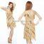 2016 New Ballroom Dance Dress Samba Costume for Women Sexy Salsa Dresses with Tassels Latin Dress