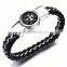 2016 Hot Selling Product Men Cross Cancer Leather Bracelet