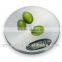 round stainless steel digital kitchen scale cooking scale with tare function