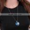 DIY jewelry Round Glass Necklace Earth in the Universe Glowing in The Dark Jnecklace