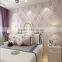 polyester non-woven compound jacquard wallpaper factory korea bedroom wallpaper 3d ceiling wallpaper
