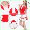 New style girls in short skirts or badminton clothing and badminton skirt with v neck made in China