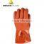 PVC on cotton jersey resistant-cold safety gloves