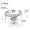 Unique jewelry bowknot zircon water drop pendant ring earrings and necklace jewelry set for bride
