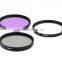 OEM Camera Filter 58mm UV+CPL+FLD Filter Set For Canon 450D 500D For Sony A200 For Nikon D5300
