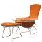 Modern Design Furniture Living Room High Quality High Back Lounge Chair and Ottoman Set