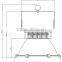 High quality Meanwell Driver PhilipsSMD3030 IP65 waterproof 100w highbay light for warehouse