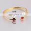 Female Fashion Wild Colorful Diamond With The Pearl Gold Plated Bracelet