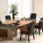 round wood modern design office meeting table
